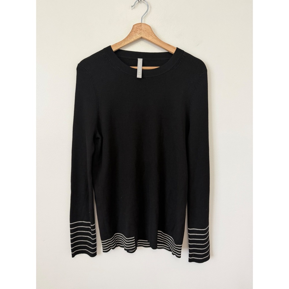 Athleta Women's Wool Blend sweater – Black with Stripe Detail – Size XL – NWOT